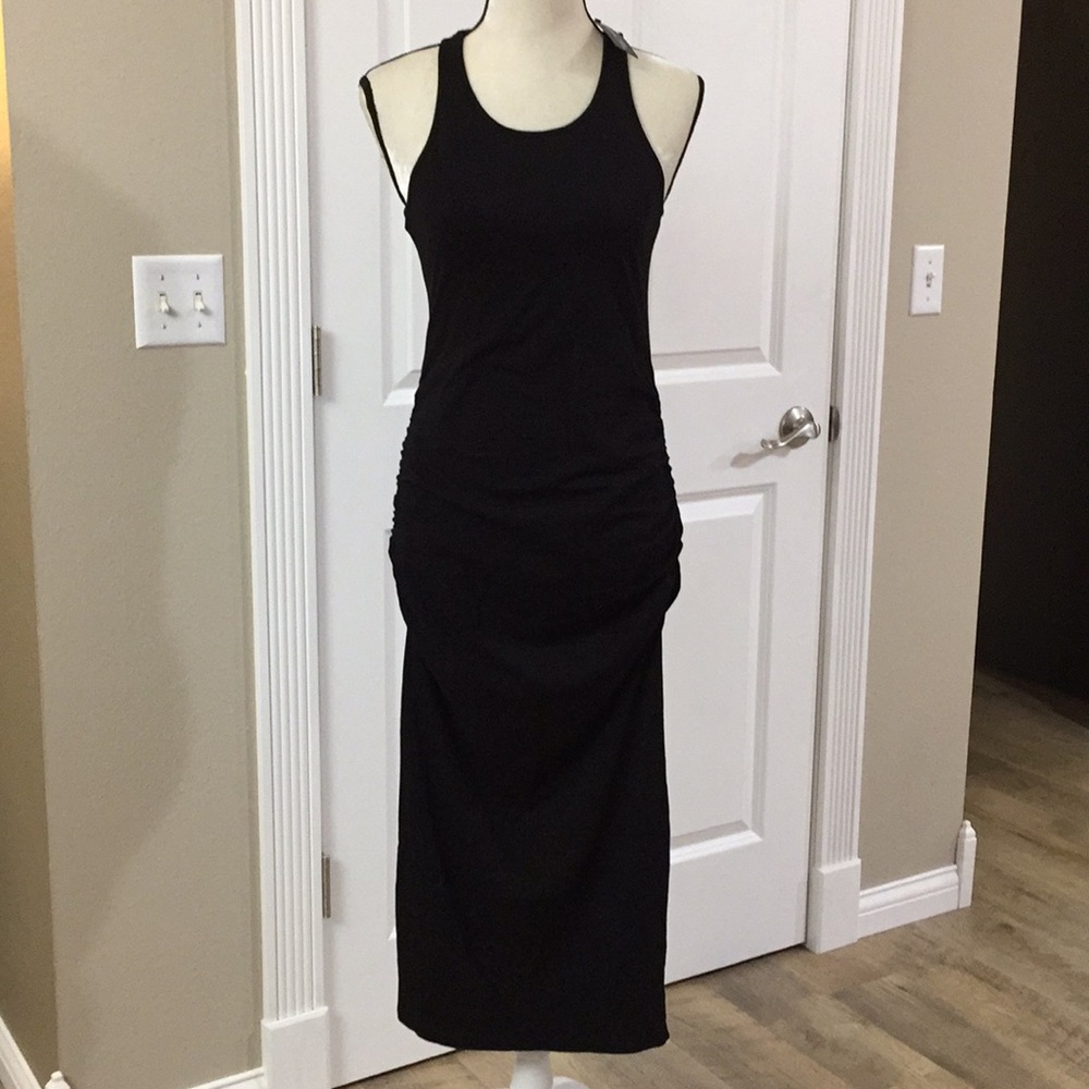 Michael stars racer back gathered side dress